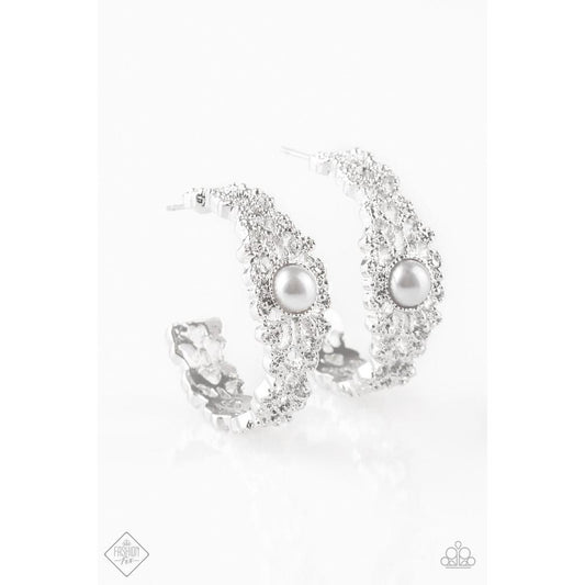 Exquisite Expense Silver Earrings - Paparazzi - Dare2bdazzlin N Jewelry