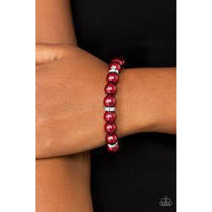Exquisitely Elite Red Bracelet - Paparazzi - Dare2bdazzlin N Jewelry