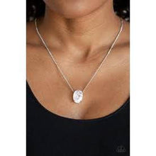 Load image into Gallery viewer, Extra Ice White Necklace - Paparazzi - Dare2bdazzlin N Jewelry

