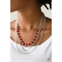 Load image into Gallery viewer, Extravagant Elegance - Red Necklace - Paparazzi - Dare2bdazzlin N Jewelry
