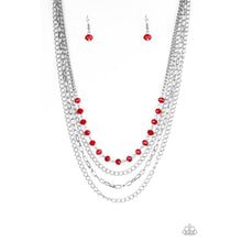 Load image into Gallery viewer, Extravagant Elegance - Red Necklace - Paparazzi - Dare2bdazzlin N Jewelry
