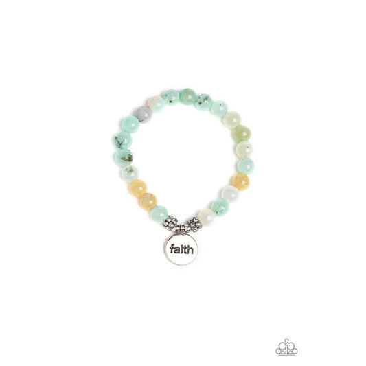 FAITH IT, Til You Make It Green Urban Bracelet - Paparazzi - Dare2bdazzlin N Jewelry