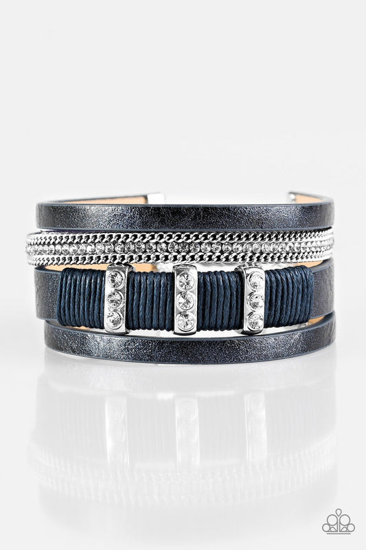 FAME Night - Blue Bracelet - Paparazzi - Dare2bdazzlin N Jewelry