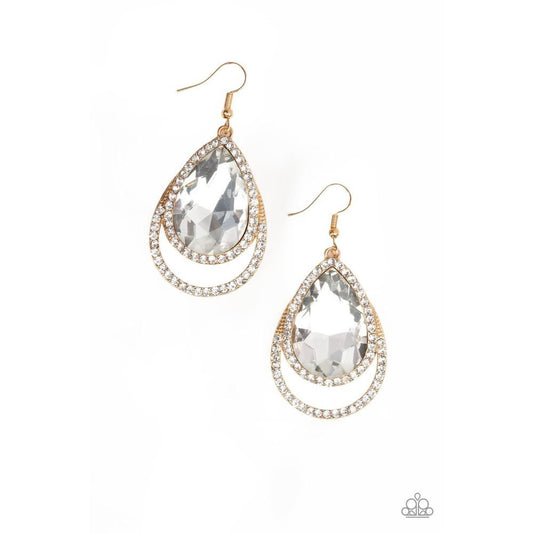 Famous Gold Earrings - Paparazzi - Dare2bdazzlin N Jewelry