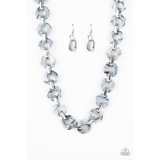 Fashionista Fever Silver Necklace - Paparazzi - Dare2bdazzlin N Jewelry