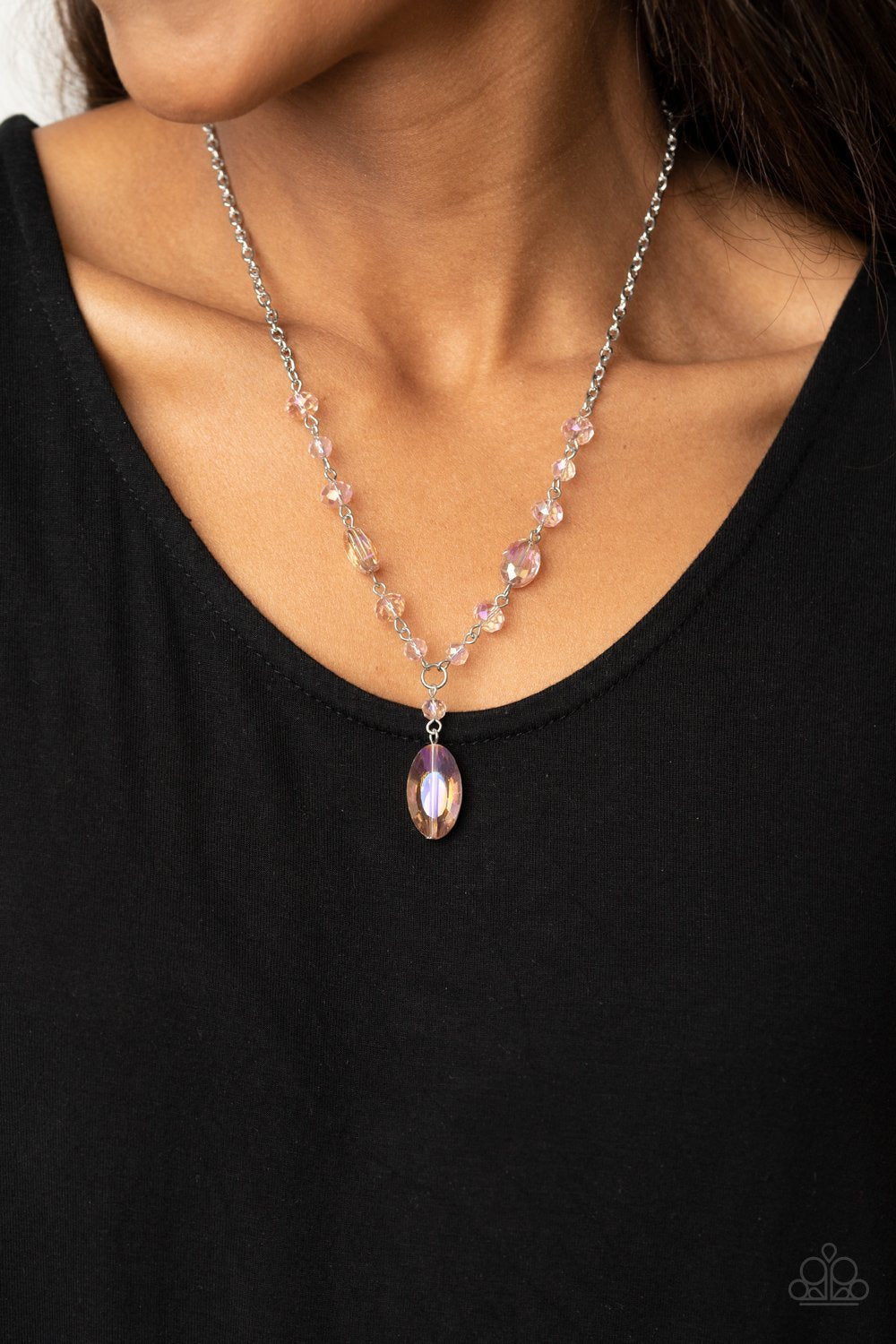 Fashionista Week - Pink Necklace - Paparazzi - Dare2bdazzlin N Jewelry