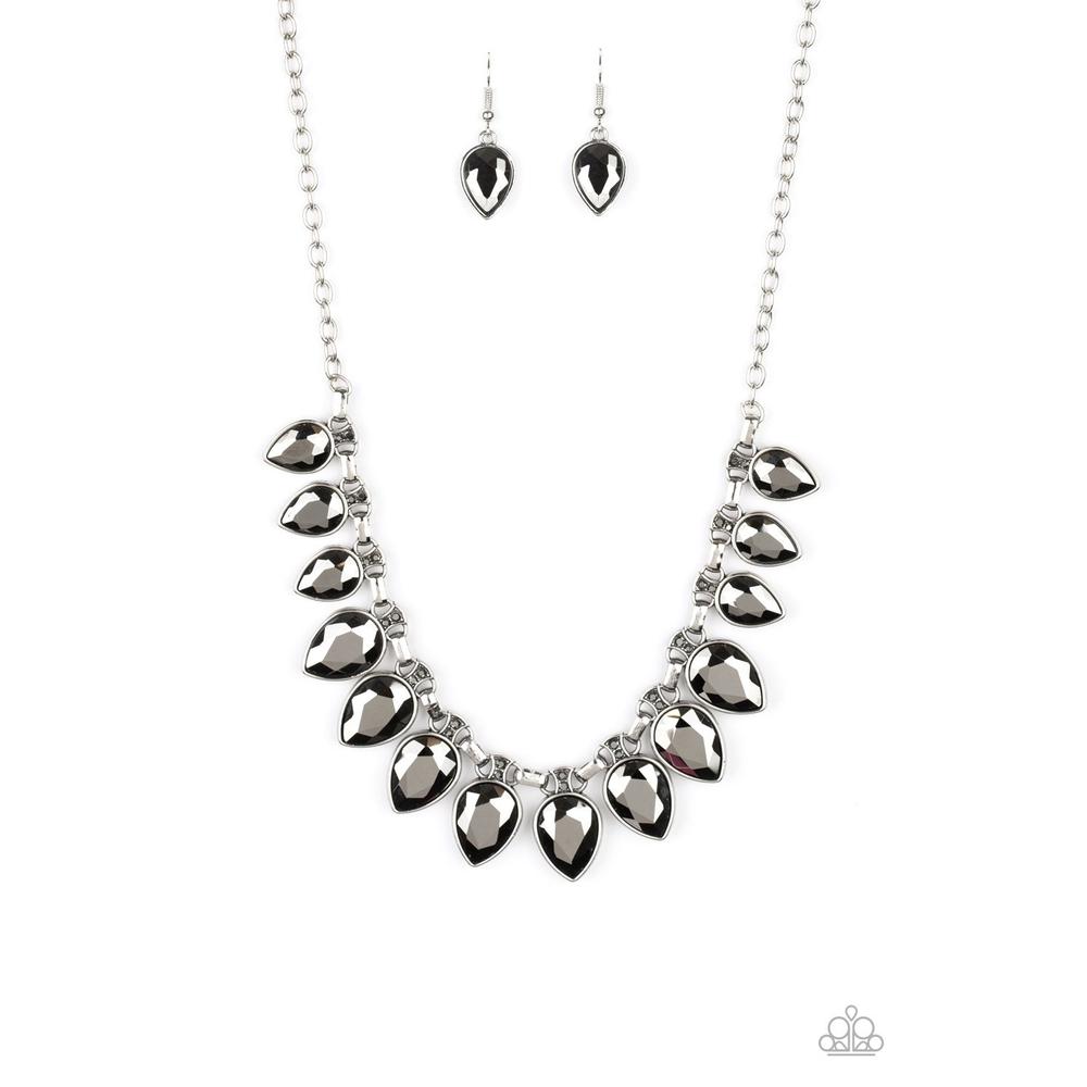 FEARLESS is More - Silver Necklace - Paparazzi - Dare2bdazzlin N Jewelry