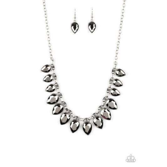 FEARLESS is More - Silver Necklace - Paparazzi - Dare2bdazzlin N Jewelry