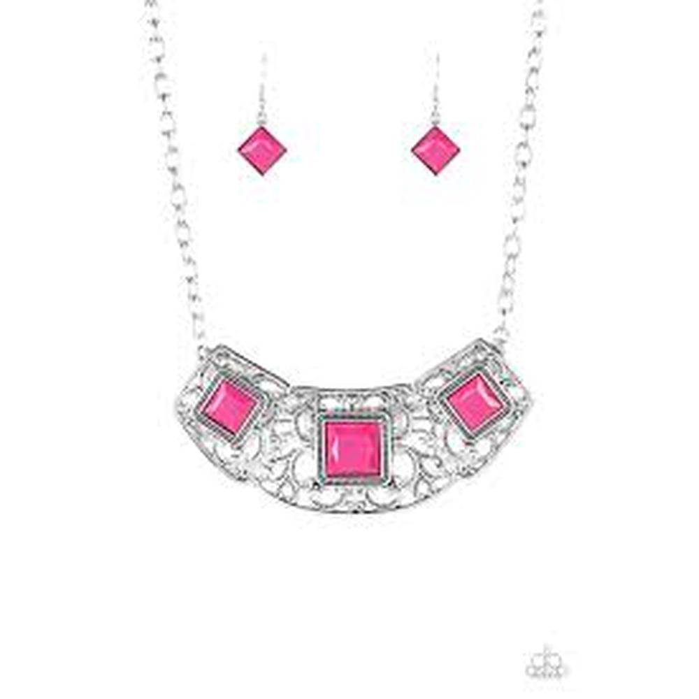Feeling Inde-PENDANT - Pink Necklace - Paparazzi - Dare2bdazzlin N Jewelry