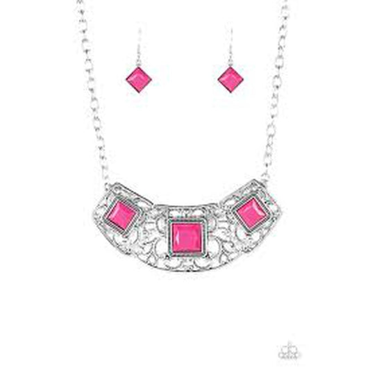Feeling Inde-PENDANT - Pink Necklace - Paparazzi - Dare2bdazzlin N Jewelry