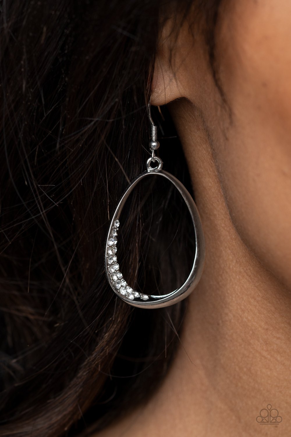 Fiercely Flauntable - White Earring - Paparazzi - Dare2bdazzlin N Jewelry