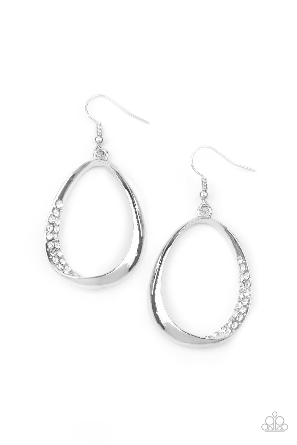 Fiercely Flauntable - White Earring - Paparazzi - Dare2bdazzlin N Jewelry