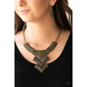 Fiercely Pharaoh - Multi Necklace - Paparazzi - Dare2bdazzlin N Jewelry