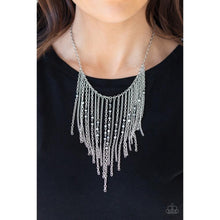 Load image into Gallery viewer, First Class Fringe Silver Necklace - Paparazzi - Dare2bdazzlin N Jewelry

