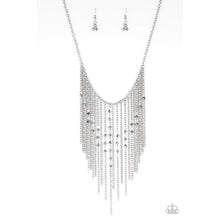 Load image into Gallery viewer, First Class Fringe Silver Necklace - Paparazzi - Dare2bdazzlin N Jewelry
