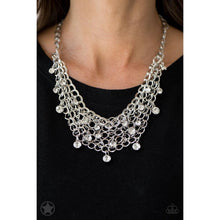 Load image into Gallery viewer, Fishing for Compliments - Silver Necklace - Paparazzi - Dare2bdazzlin N Jewelry
