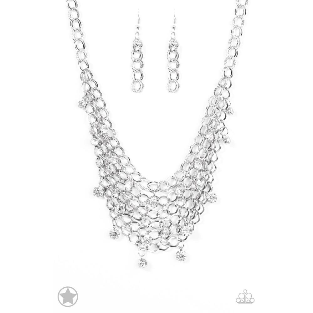 Fishing for Compliments - Silver Necklace - Paparazzi - Dare2bdazzlin N Jewelry