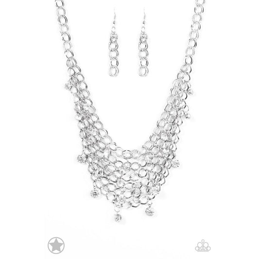 Fishing for Compliments - Silver Necklace - Paparazzi - Dare2bdazzlin N Jewelry