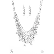 Load image into Gallery viewer, Fishing for Compliments - Silver Necklace - Paparazzi - Dare2bdazzlin N Jewelry
