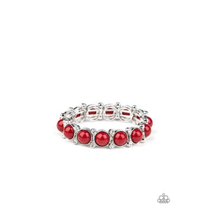 Flamboyantly Fruity - Red Bracelet - Paparazzi - Dare2bdazzlin N Jewelry