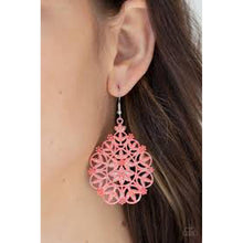 Load image into Gallery viewer, Floral Affair - Orange Earrings - Paparazzi - Dare2bdazzlin N Jewelry
