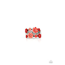 Load image into Gallery viewer, Floral Crowns - Red Ring - Paparazzi - Dare2bdazzlin N Jewelry
