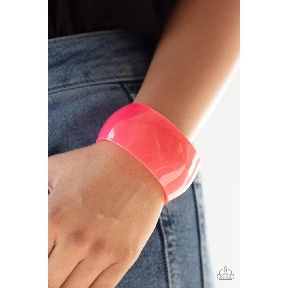 Fluent in Flamboyance Pink Bracelet - Paparazzi - Dare2bdazzlin N Jewelry