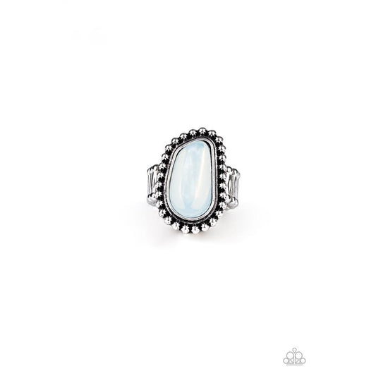 For ETHEREAL! - White Ring - Paparazzi - Dare2bdazzlin N Jewelry