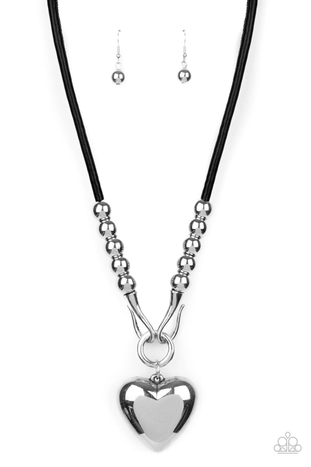 Forbidden Love - Black Necklace - Paparazzi - Dare2bdazzlin N Jewelry