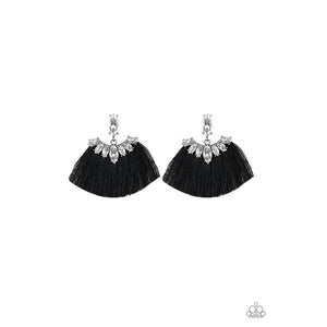 Formal Flair Black Earrings - Paparazzi - Dare2bdazzlin N Jewelry