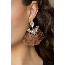Load image into Gallery viewer, Formal Flair Brown Earrings - Paparazzi - Dare2bdazzlin N Jewelry
