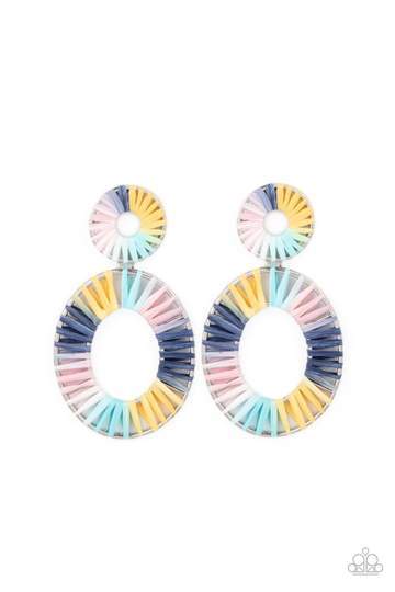 Foxy Flamenco Multi Earring - Paparazzi - Dare2bdazzlin N Jewelry