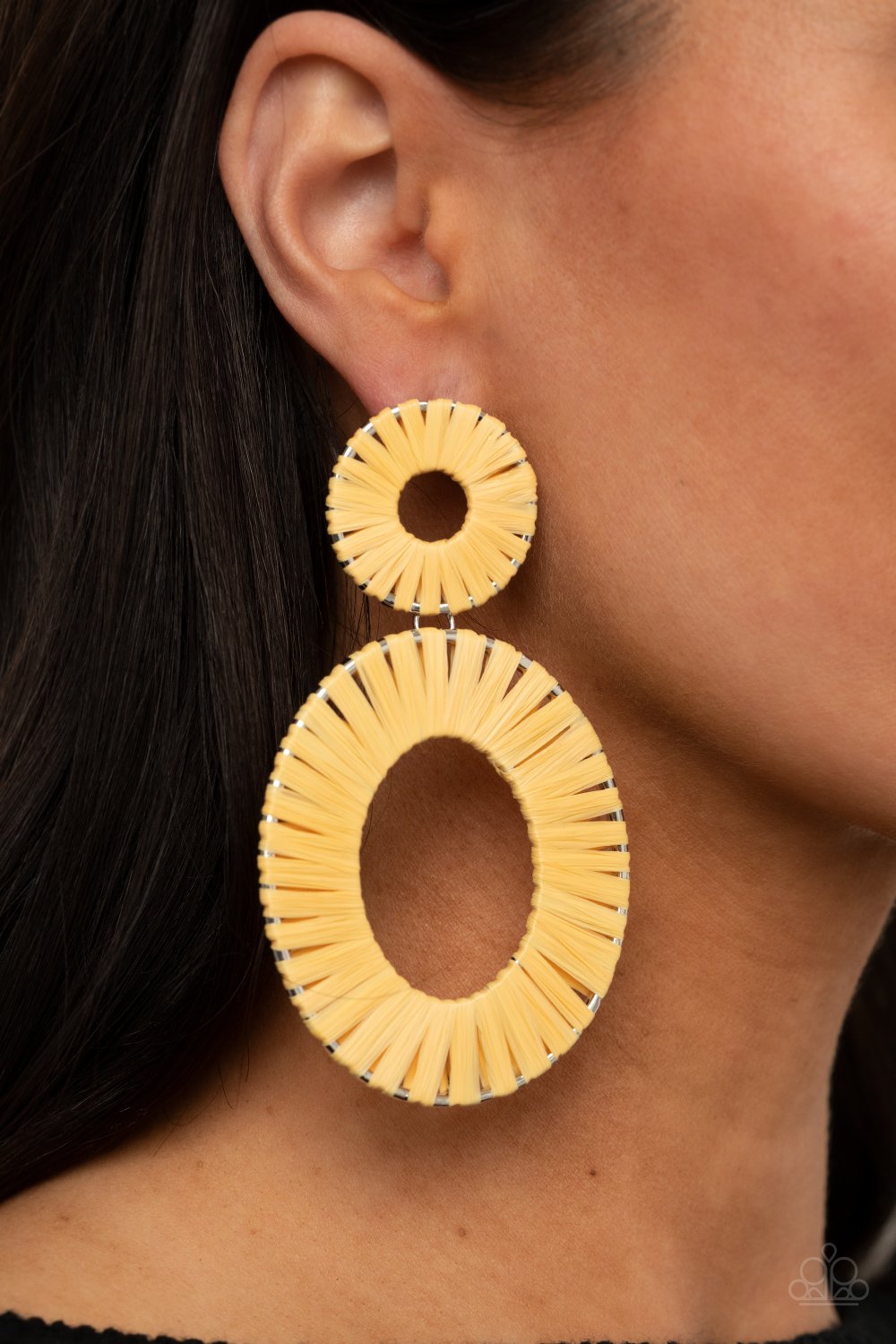 Foxy Flamenco - Yellow Earring - Paparazzi - Dare2bdazzlin N Jewelry