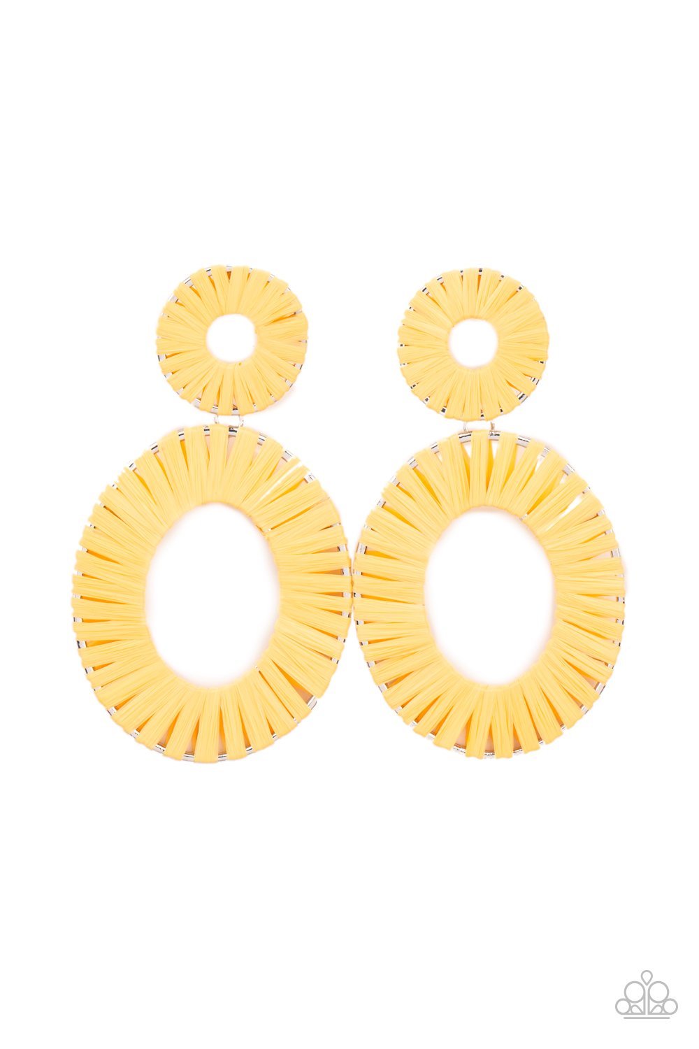 Foxy Flamenco - Yellow Earring - Paparazzi - Dare2bdazzlin N Jewelry