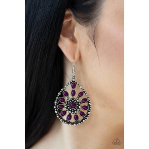 Free To Roam Purple Earring - Paparazzi - Dare2bdazzlin N Jewelry