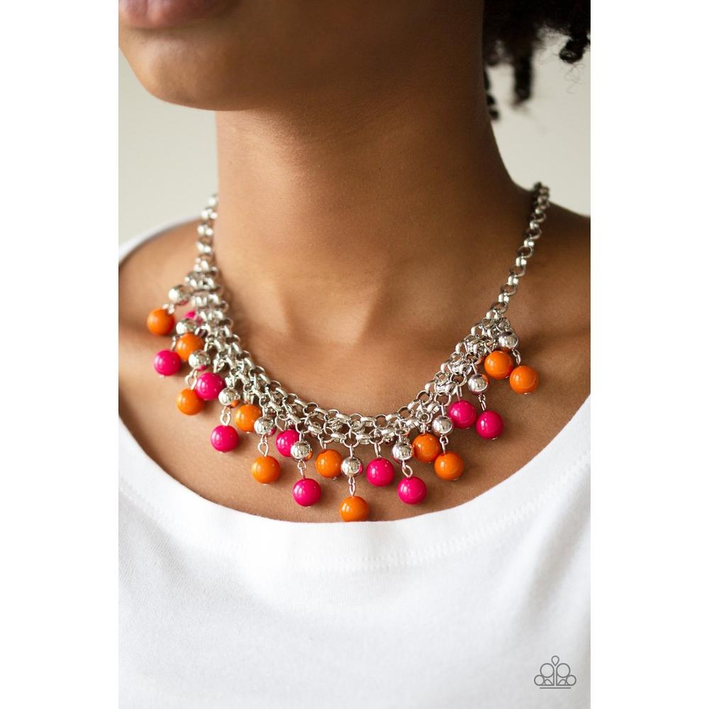 Friday Night Fringe - Multi Necklace - Paparazzi - Dare2bdazzlin N Jewelry