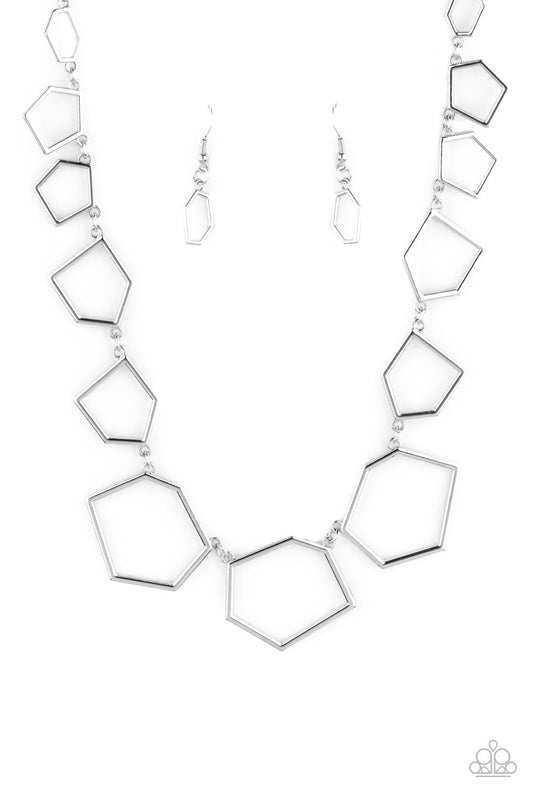 Full Frame Fashion - Silver Necklace - Paparazzi - Dare2bdazzlin N Jewelry