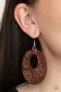 Galapagos Garden Party - Brown Earring - Paparazzi - Dare2bdazzlin N Jewelry
