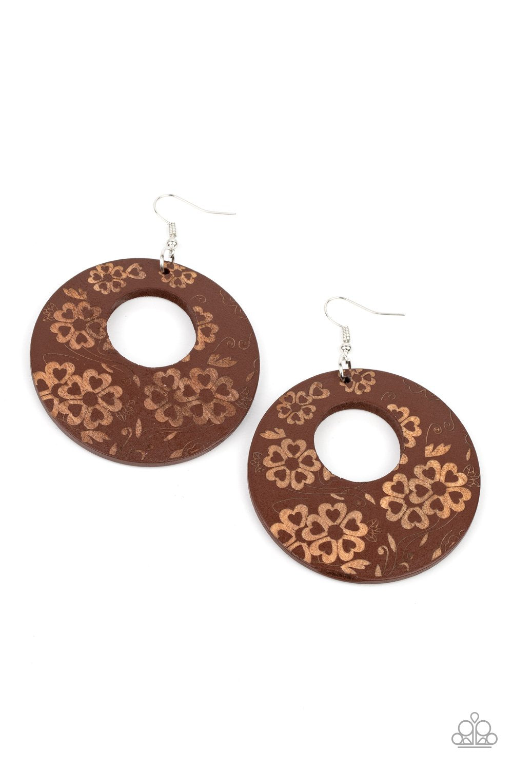 Galapagos Garden Party - Brown Earring - Paparazzi - Dare2bdazzlin N Jewelry