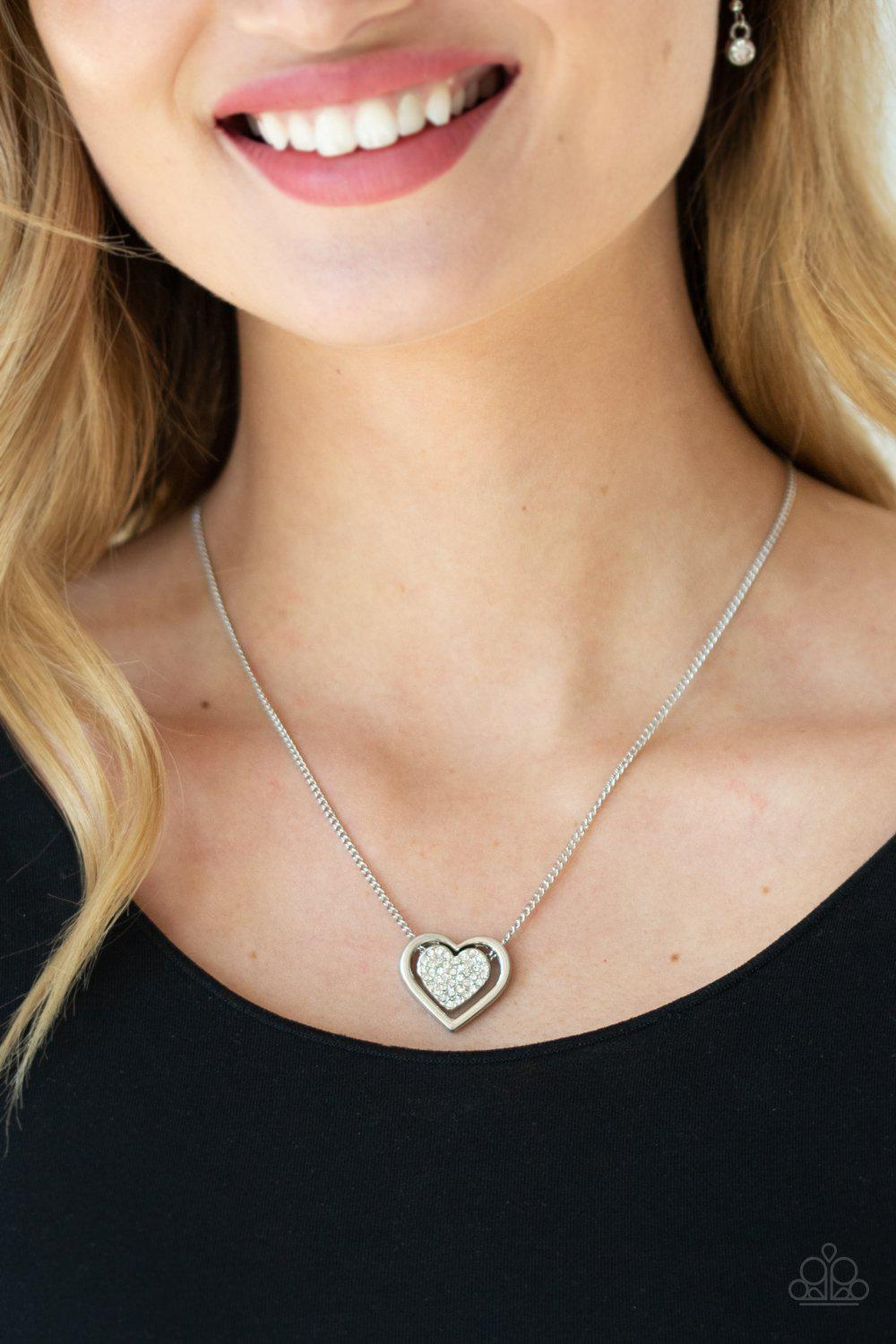 Game, Set, MATCHMAKER - White Necklace - Paparazzi - Dare2bdazzlin N Jewelry