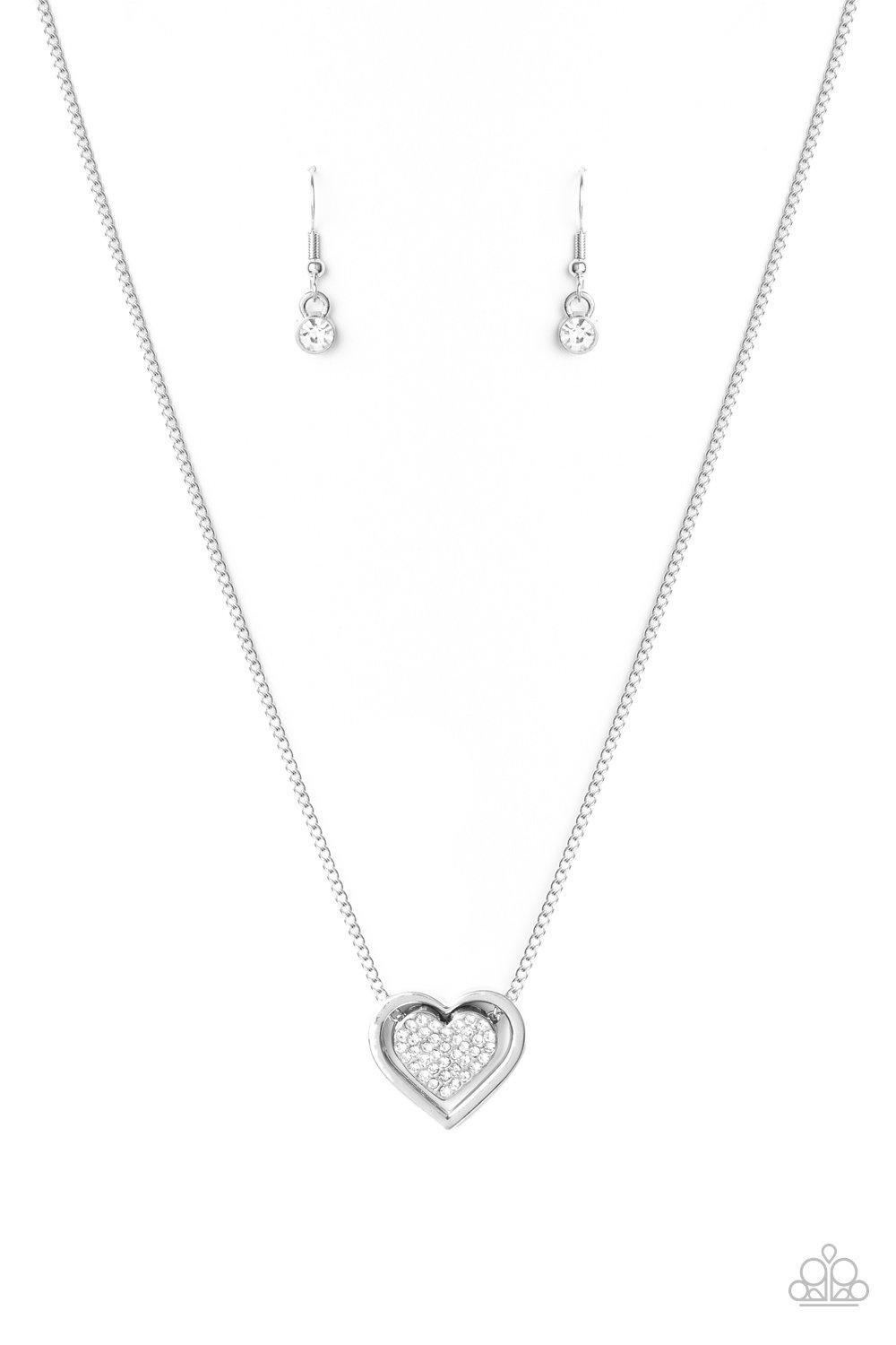 Game, Set, MATCHMAKER - White Necklace - Paparazzi - Dare2bdazzlin N Jewelry