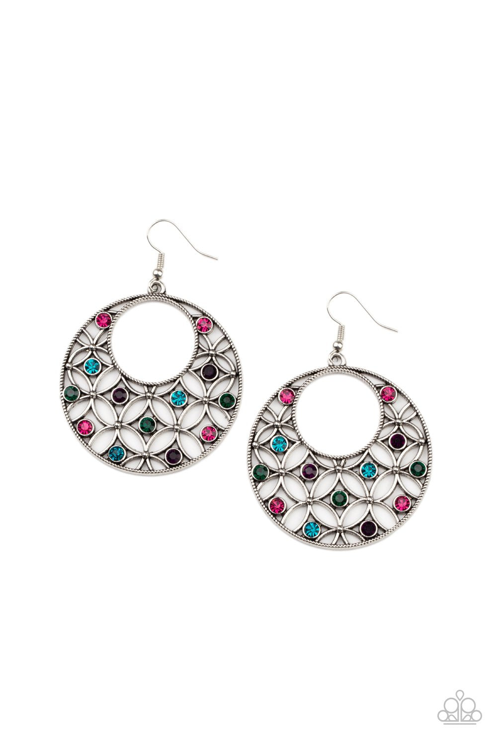 Garden Garnish - Multi Earring - Paparazzi - Dare2bdazzlin N Jewelry