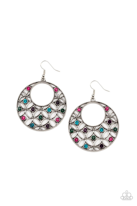 Garden Garnish - Multi Earring - Paparazzi - Dare2bdazzlin N Jewelry