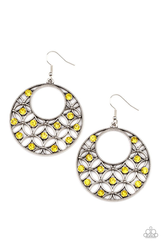 Garden Garnish - Yellow Earring - Paparazzi - Dare2bdazzlin N Jewelry