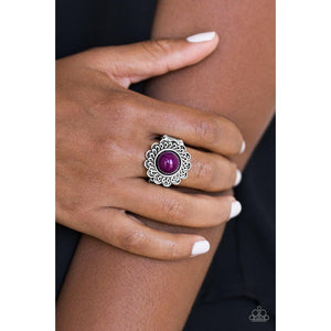 Garden Stroll Purple Ring - Paparazzi - Dare2bdazzlin N Jewelry