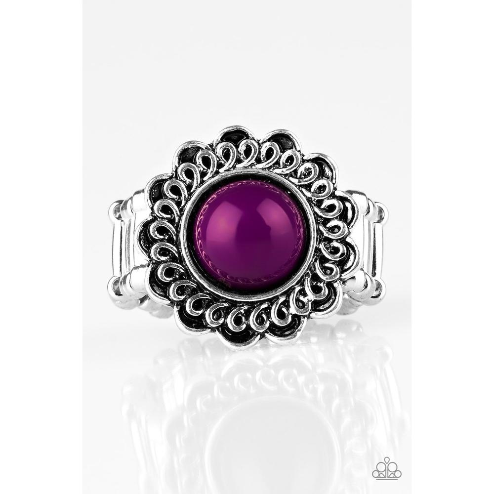 Garden Stroll Purple Ring - Paparazzi - Dare2bdazzlin N Jewelry