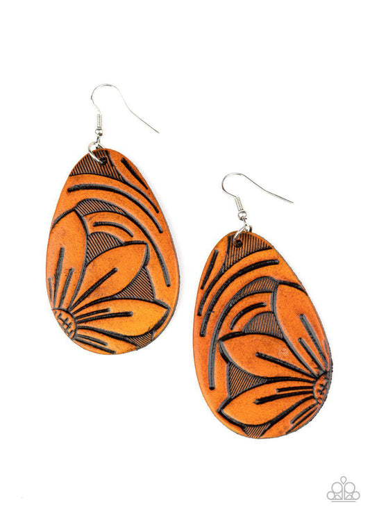 Garden Therapy - Brown Earring - Paparazzi - Dare2bdazzlin N Jewelry