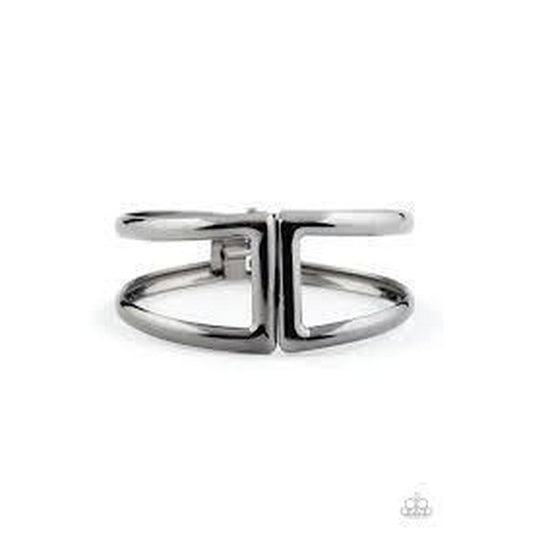 Geo Glam Black Bracelet - Paparazzi - Dare2bdazzlin N Jewelry