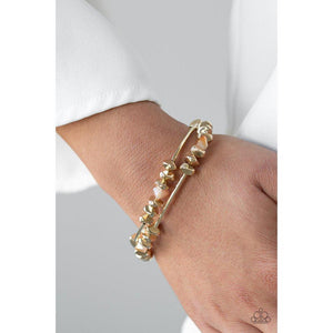 Get The GLOW On The Road Gold Bracelet - Paparazzi - Dare2bdazzlin N Jewelry