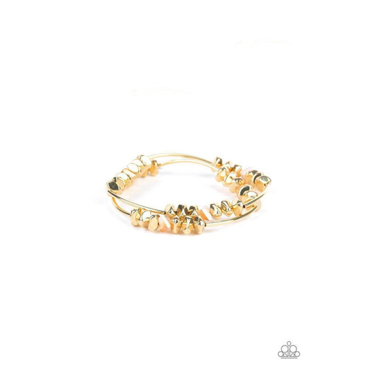 Get The GLOW On The Road Gold Bracelet - Paparazzi - Dare2bdazzlin N Jewelry